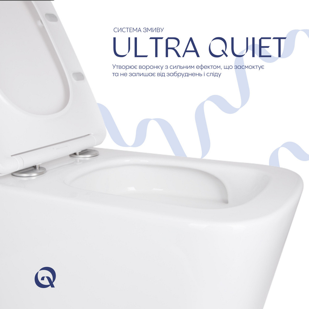 Унітаз підвісний Qtap Tern із сидінням Soft-close QT17332303ASW Київ - фото 13