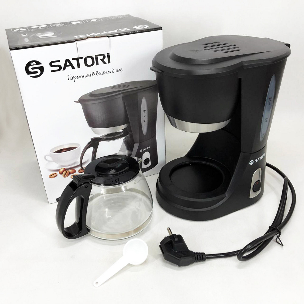 Маленька кавомашина для дому Satori, Апарат для кави для дому Кавоварка настільна компактна YW-16 Львів - фото 5