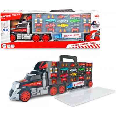 Ігровий набір Dickie Toys Трейлер перевізник авто, вантажівка з ручкою (3749023) Вінниця