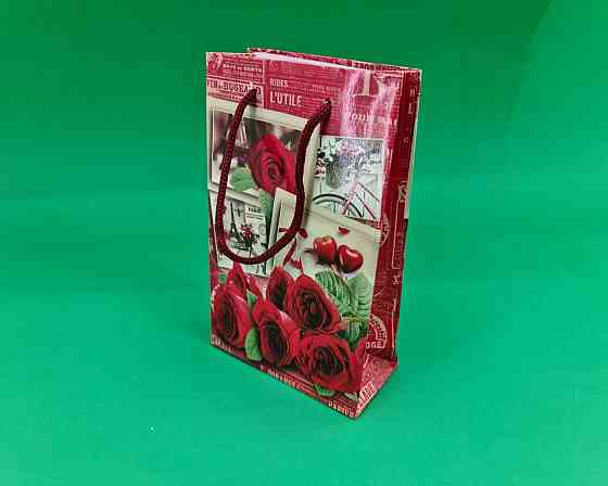 Пакет паперовий подарунковий малий 11/18/5 (арт М036) (12 шт.) Харків