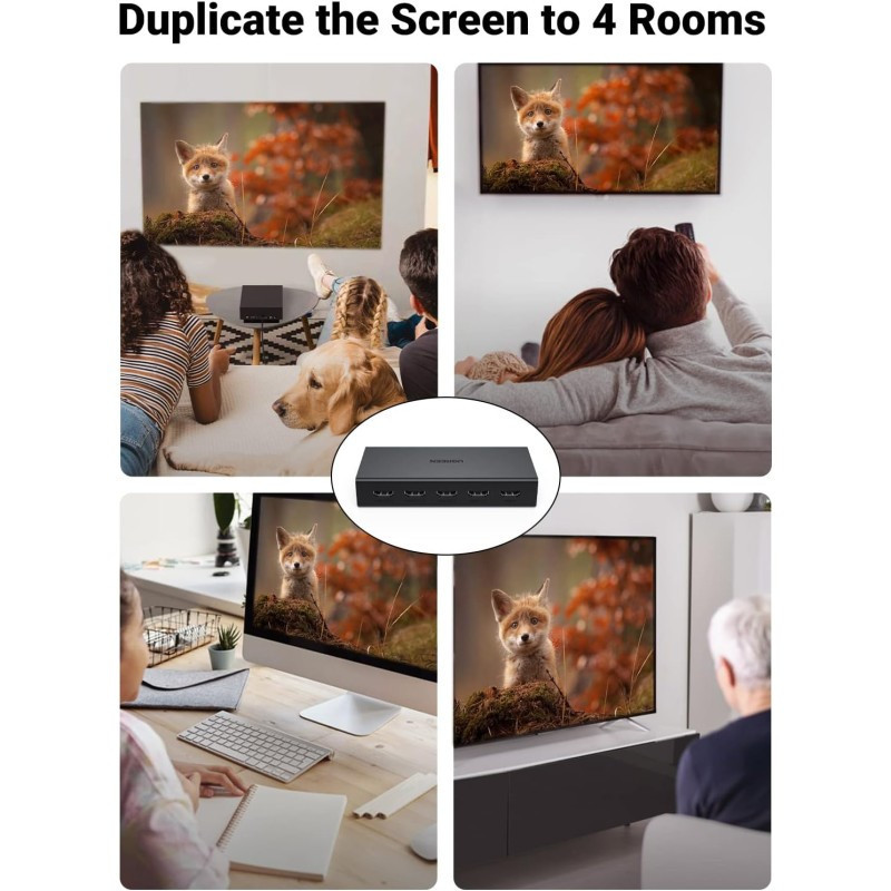 HDMI-Сплиттер UGREEN CM570 2.0 1*4 Splitter Одесса - изображение 6