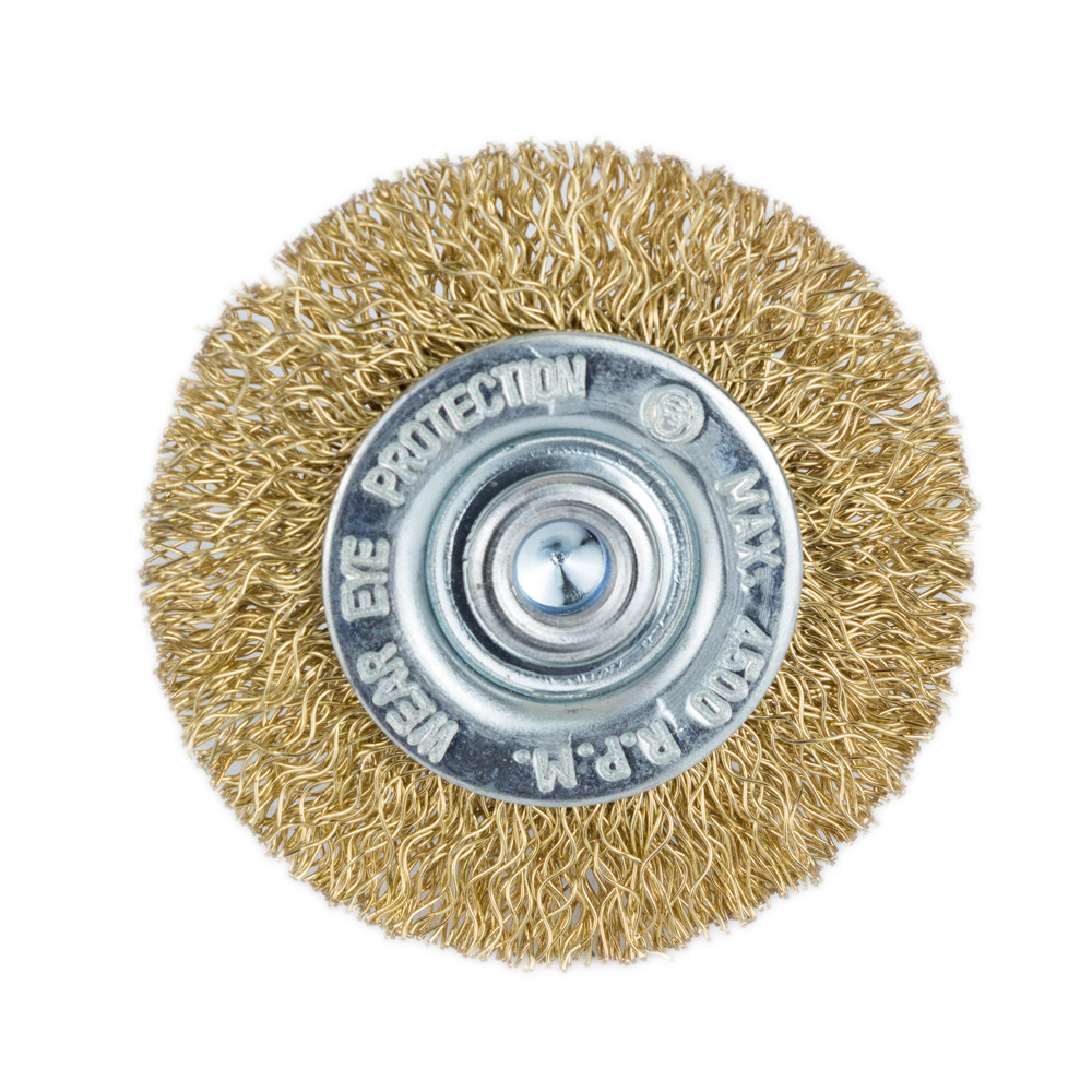 Grad Щетка проволочная дискообразная Ø50мм хвостовик Ø6мм (латунированная) GRAD (9032055) Коломия - фото 3