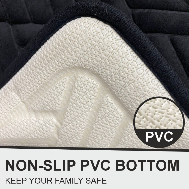 Коврик для ванной и туалета Lovely Svi мягкий, абсорбирующий, нескользящий 50 x 80 x 1.5 см Черный (2565033) Киев - изображение 3