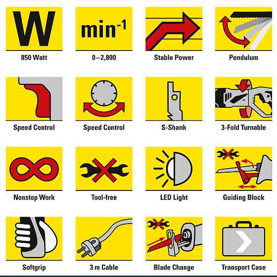 Пила сабельная Trotec PRCS 10-850 + кейс (4431000010) Винница