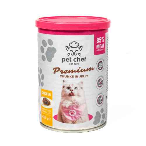 Влажный корм для кошек Pet Chef с Курицей 415 г Киев