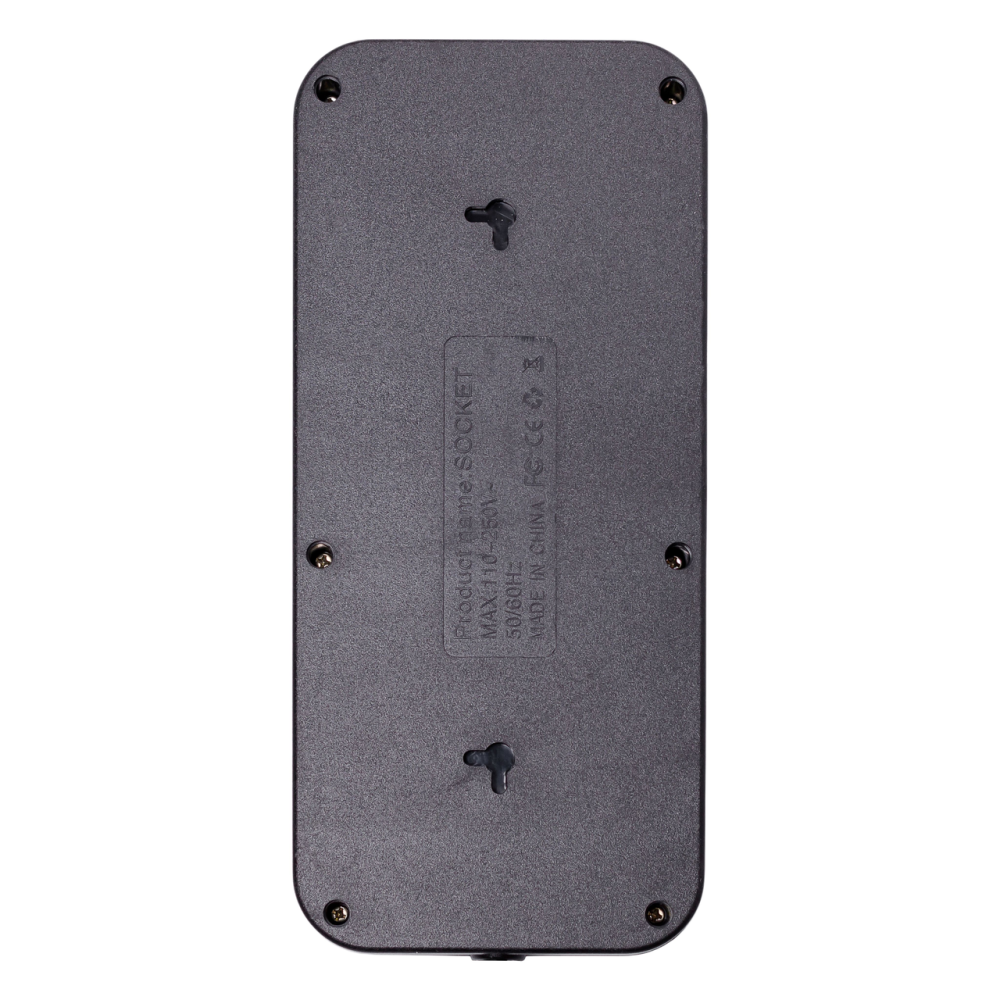 Мережевий фільтр подовжувач F06U на 6 розеток 4 USB 1 Type-C та кнопкою відключення 3 м Чорний HP-5-24 Київ - фото 15
