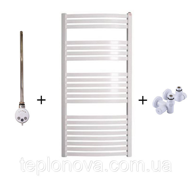 Комбинированный Полотенцесушитель Белый Плоский 1210х500 Terma Dorota Черновцы - изображение 2