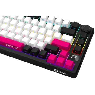 Клавіатура Lorgar KBP7075W Pro RGB Wireless/Bluetooth/USB UA Black/red (LRG-KBP7075W-BK-US) Вінниця