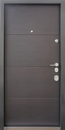 Вхідні двері Qdoors Авангард Горизонталь AL  венге темний горизонт 850х2040 мм Київ