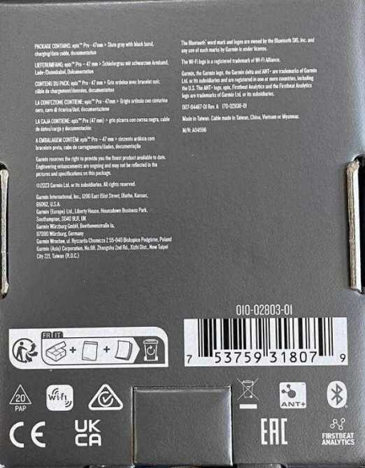 Смарт -Часы Новий Смарт-годинник Garmin Epix Pro Gen 2 47mm Slate Gray w. Black Band (010-02803-00/01) Киев - изображение 1