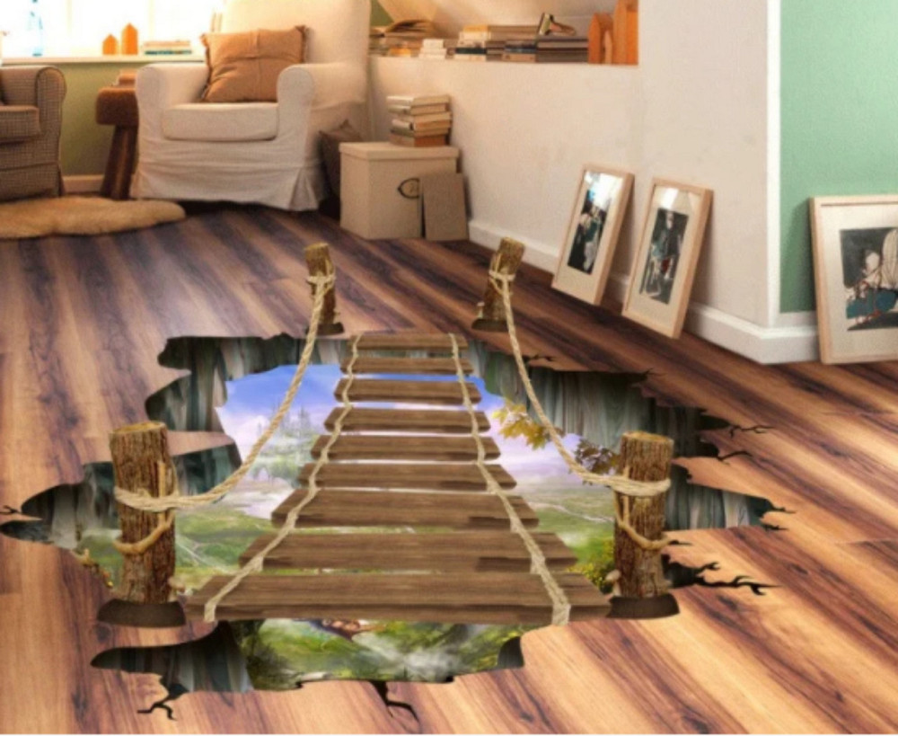 Декоративная наклейка Деревянный мост 3D Киев - изображение 5