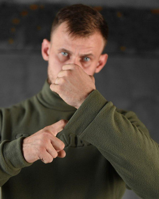 Гольф Україна олива фліс теплий Одеса - фото 12