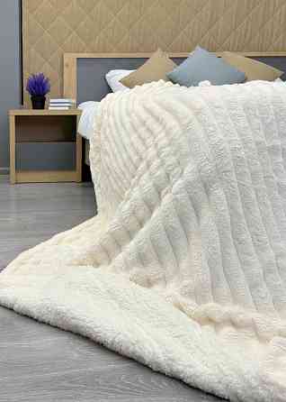 Плед 200х230 см (+-10см) на овчине 