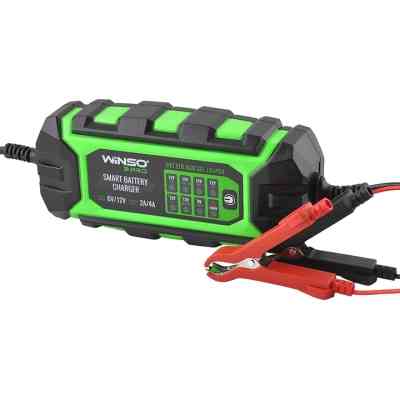 Зарядное устройство для автомобильного аккумулятора WINSO PRO 8LEDs 4A, 6V/12V, 4-120Ah (139310) Винница