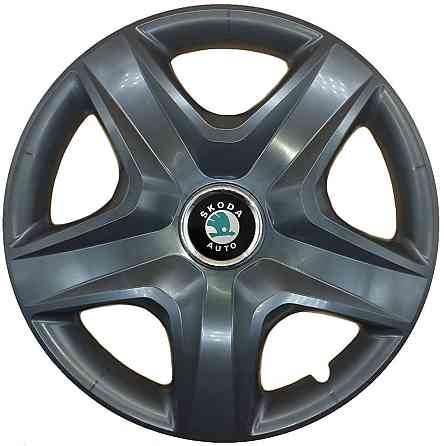 Автомобільні модельні ковпаки R16 SJS Skoda (зелена) 418 4шт, чорні Київ
