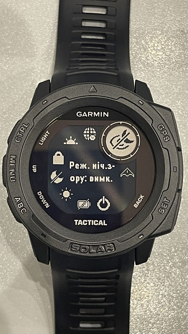 Смарт-Часи Garmin Instinct Solar, Tactical Edition Black. Київ - фото 4