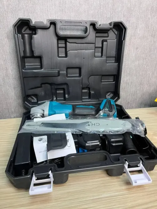 Аккумуляторная болгарка с насадкой пила 2в1 в кейсе 2АКБ Коломыя - изображение 5