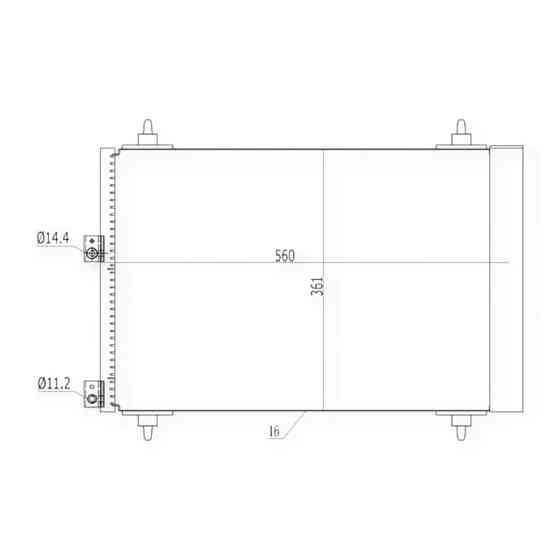 Радиатор Citroen Berlingo, Peugeot Partner 1.6HDi 05- кондиционера Мукачево