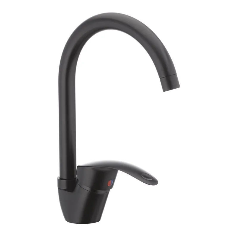 Кухонний змішувач Cron Mars 777-G чорний (CR0786) Харків - фото 1