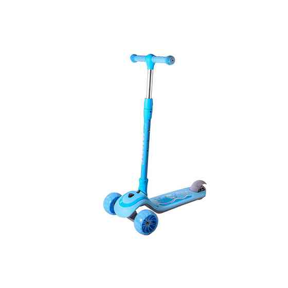 Детский самокат Bambi SC21013 с музыкой и подсветкой Голубой Винница