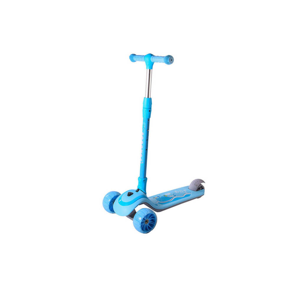 Детский самокат Bambi SC21013 с музыкой и подсветкой Голубой Винница - изображение 1