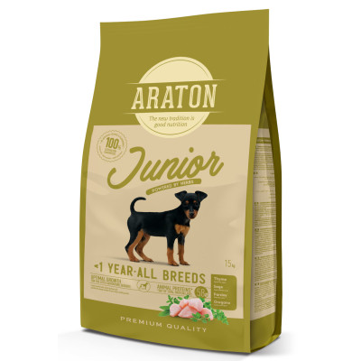 Сухий корм для собак ARATON Junior All Breeds 15 кг (ART47469) Вінниця - фото 1