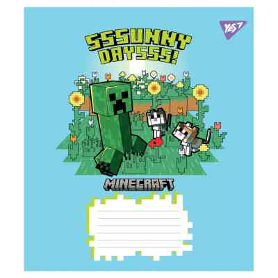 Тетрадь Yes Minecraft Flowers А5 24 листа линия (767589) Винница