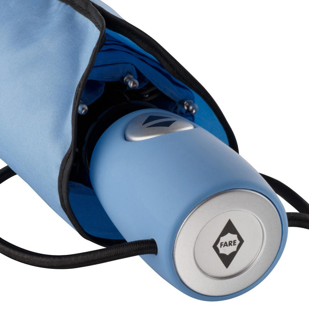 Парасоля Fare 5460 складана повний автомат, колір світло-синій Киев - изображение 3