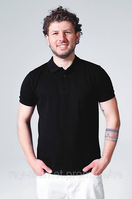 Поло классическое Stedman Lux Polo мужское черное (ST9060-BLO) 3XL Киев - изображение 1