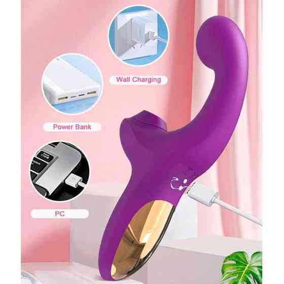 Вібратор — вуманайзер 2 в 1 для клітора та точки G, LIVMAN - Фіолетовий Вінниця