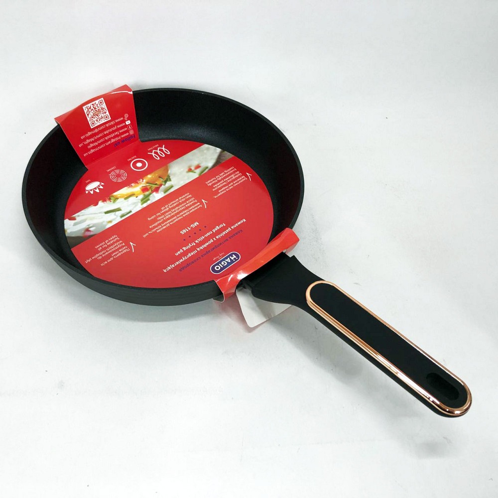 Легка сковорода для домашньої кухні, Антипригарна сковорода без олії з алюмінієвим корпусом VB-45 Львів - фото 11