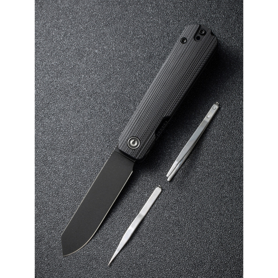 Ніж складаний кишеньковий Civivi Sendy, (7.2 см) Nitro-V / G10 чорний Київ - фото 11