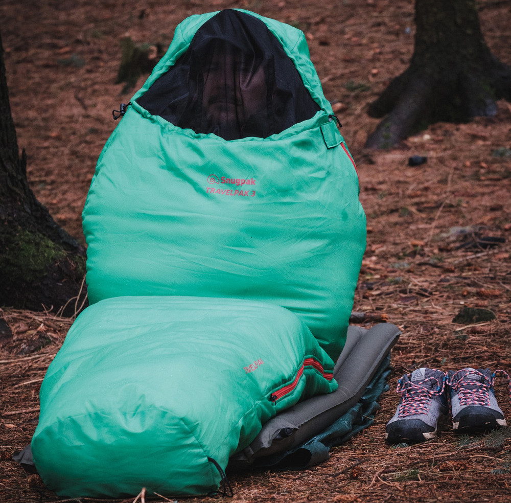 Спальний мішок від -3°C до -7°C град із чохлом та москітною сіткою Snugpak "Travelpak 3" Green Нововолинськ - фото 7