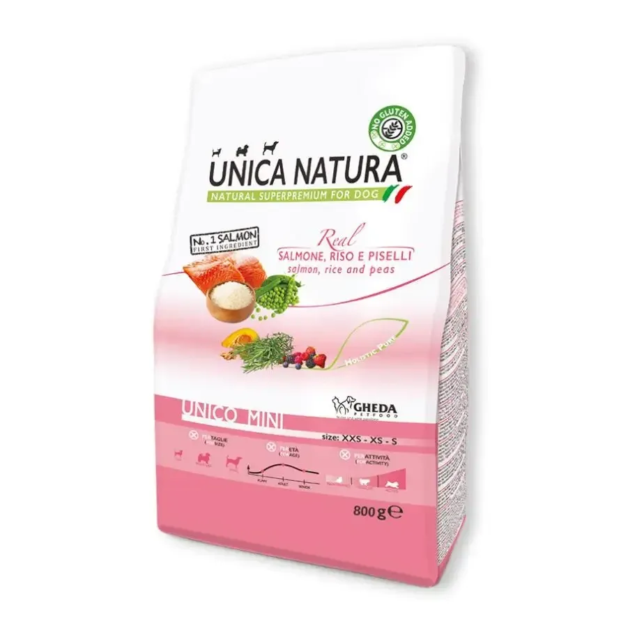 Сухой корм для собак Геда Gheda Unica Natura Unico Maxi корм для крупных пород собак (лосось/рис/горох), 7.5кг Винница - изображение 1