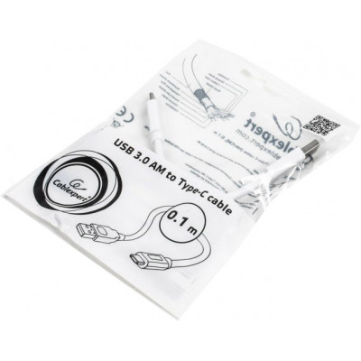 Дата кабель USB 3.0 AM to Type-C 0.1m Cablexpert (CCP-USB3-AMCM-W-0.1M) Вінниця - фото 2