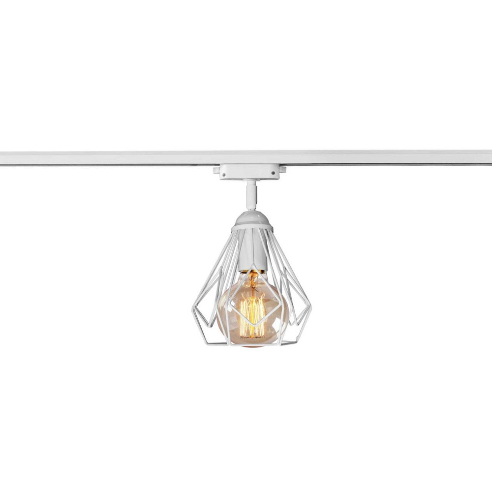 Світильник трековий лофт під лампу E27 Milan NT 5381W білий Київ - фото 2