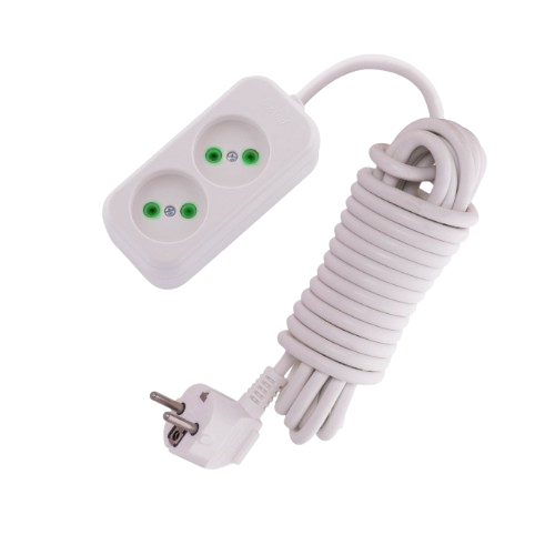 Подовжувач без заземлення 2 розетки 5м Letitia Лезард Житомир