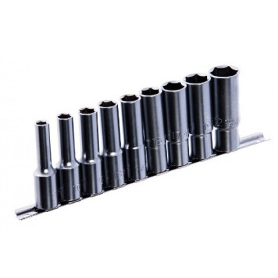 Набір головок Toptul довгих торцевих, на планці 1/2" 9шт. 8-22мм (GAAQ1605U) Вінниця - фото 1
