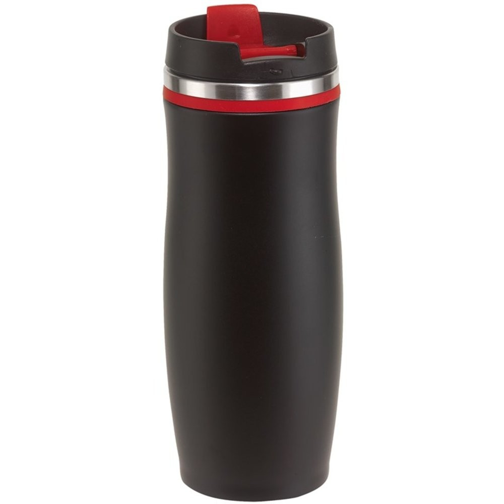 Термокружка з подвійними стінками Inspirion DARK CREMA, 400мл, чорний/червоний (56-0304171) Киев - изображение 1