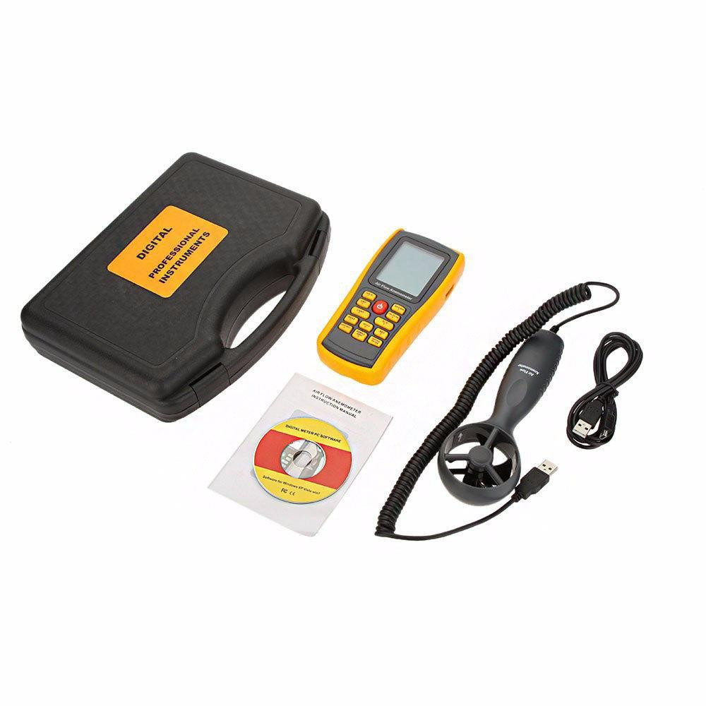 Анемометр-термометр USB 0,3-45 м/с, 0-45 °C BENETECH GM8902 Чернігів - фото 2