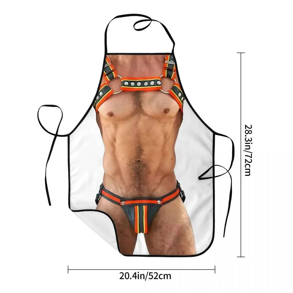 Прикольный фартук для мужчин 72 на 52 см разноцветный Киев - изображение 2