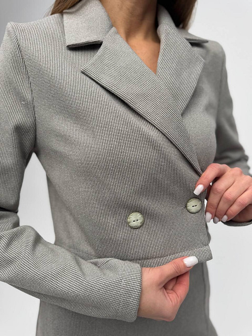 Жіночий стильний повсякденний костюм-двійка кашемір трикотаж Оливка, 46/48 Одеса - фото 9