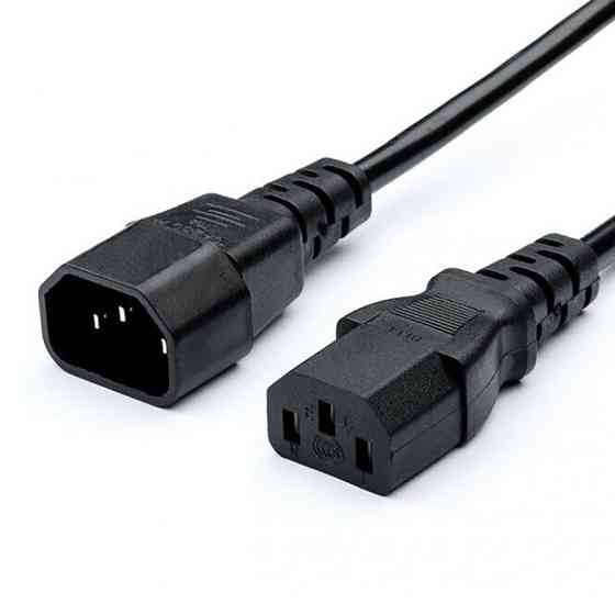 Кабель живлення 220В 3.0 м, 1,5мм2 С13-С14 (подовжувач) Kingda Вінниця