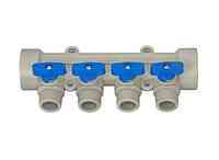 Коллектор полипропиленовый Kalde на 4 выхода BLUE & rRED Харків