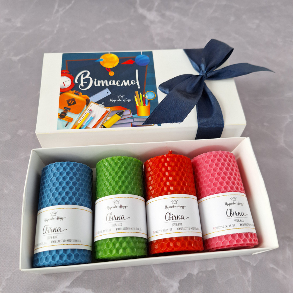 Подарок учителю, набор свечей ручной работы в подарочной коробочке. Яркие Одесса - изображение 4