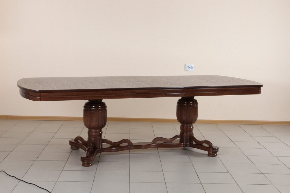 Стіл обідній Барон 200(+40)*100, темний горіх Київ - фото 4