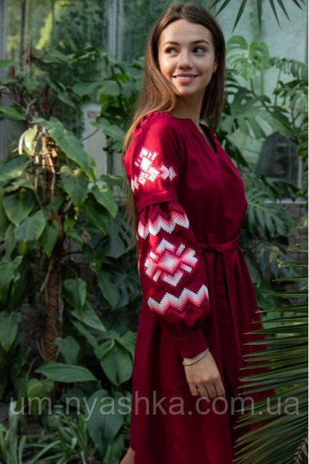 Жіноча вишита сукня на льоні Христина р. L Кривий Ріг - фото 7