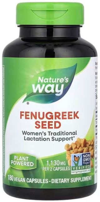 Пажитник Nature's Way Fenugreek Seed 1130 мг 180 веганских капсул Киев - изображение 1