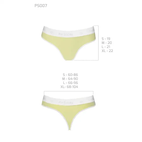 Спортивні трусики-стрінги Passion PS007 PANTIES XL, yellow Львів