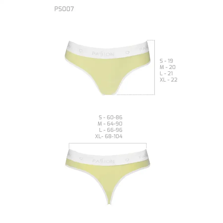 Спортивні трусики-стрінги Passion PS007 PANTIES XL, yellow Львів - фото 5